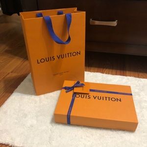 Louis Vuitton gift box and shopping bag